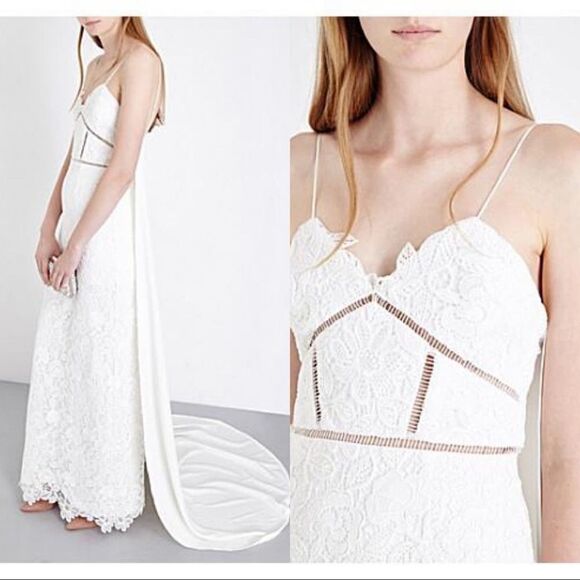 Self-Portrait Angelica Bridal Maxi Dress - Picture 3 of 12
